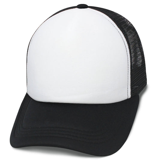 57SSW Polyfoam White Front Neon Mesh Back Blank Cap - White / Black