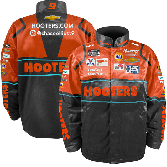 Nascar Jacket Elliott Hooters Orange Black