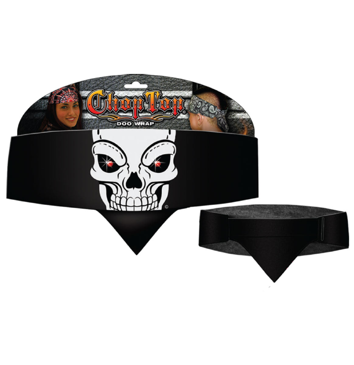 *Chop Top: Skull Extreme Closeup w/Rhinestones