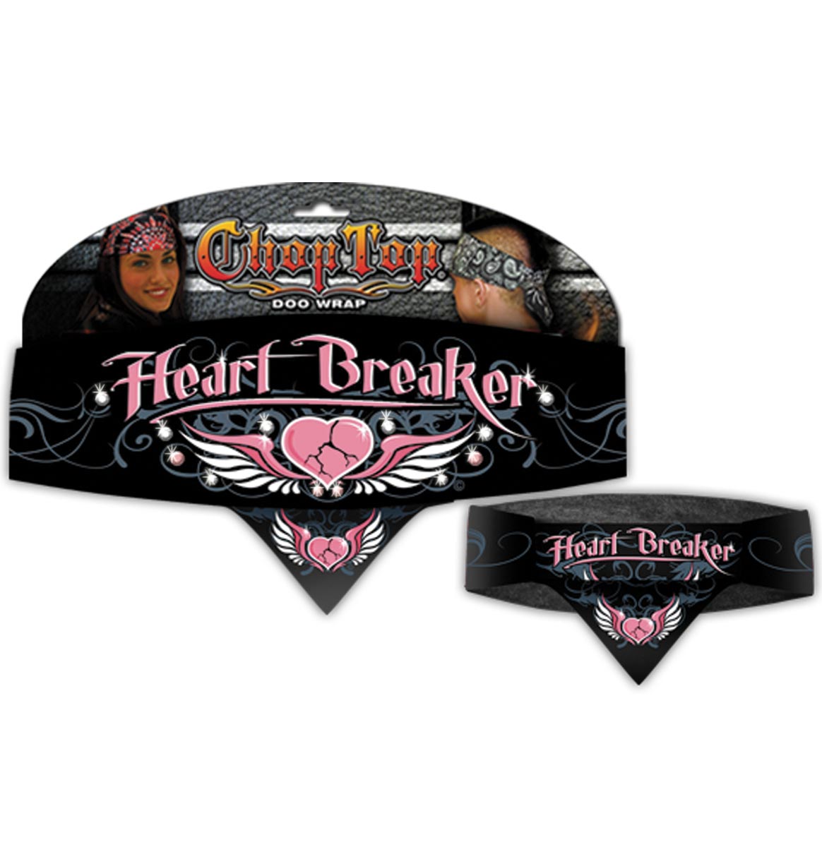 *Chop Top: Heart Breaker w/Rhinestones