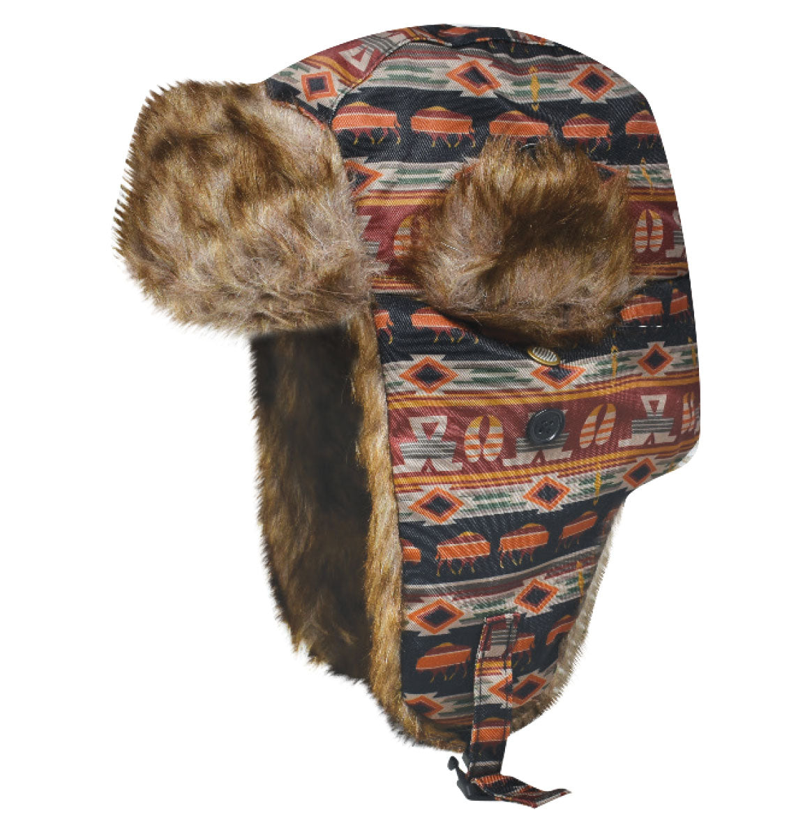 Dakota Dan - Poly Pattern Buffalo Maroon – Capsmith Inc