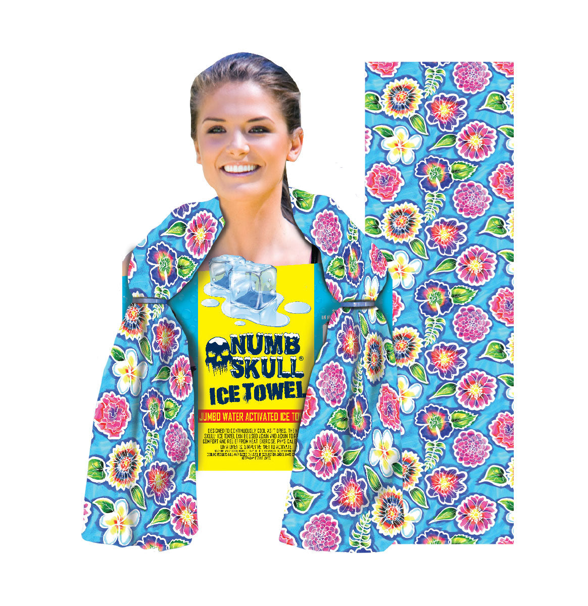 *Numb Skull Ice Towel: Flowers