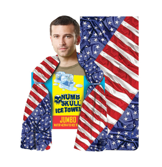 Numb Skull Ice Towel: USA Stars N Stripes
