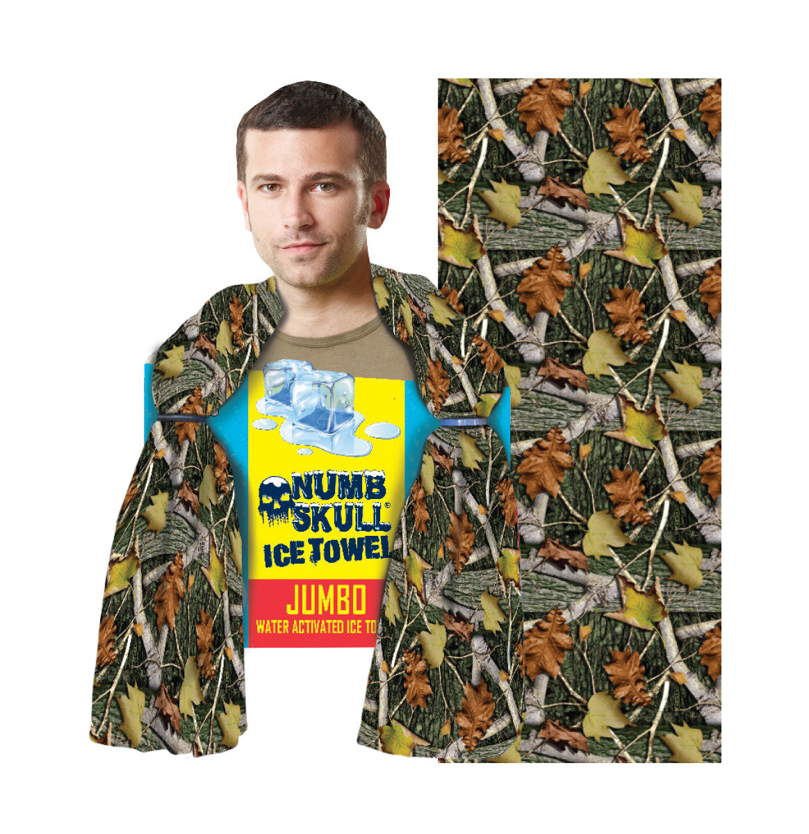 Numb Skull Ice Towel: Hunting Camp Camo®