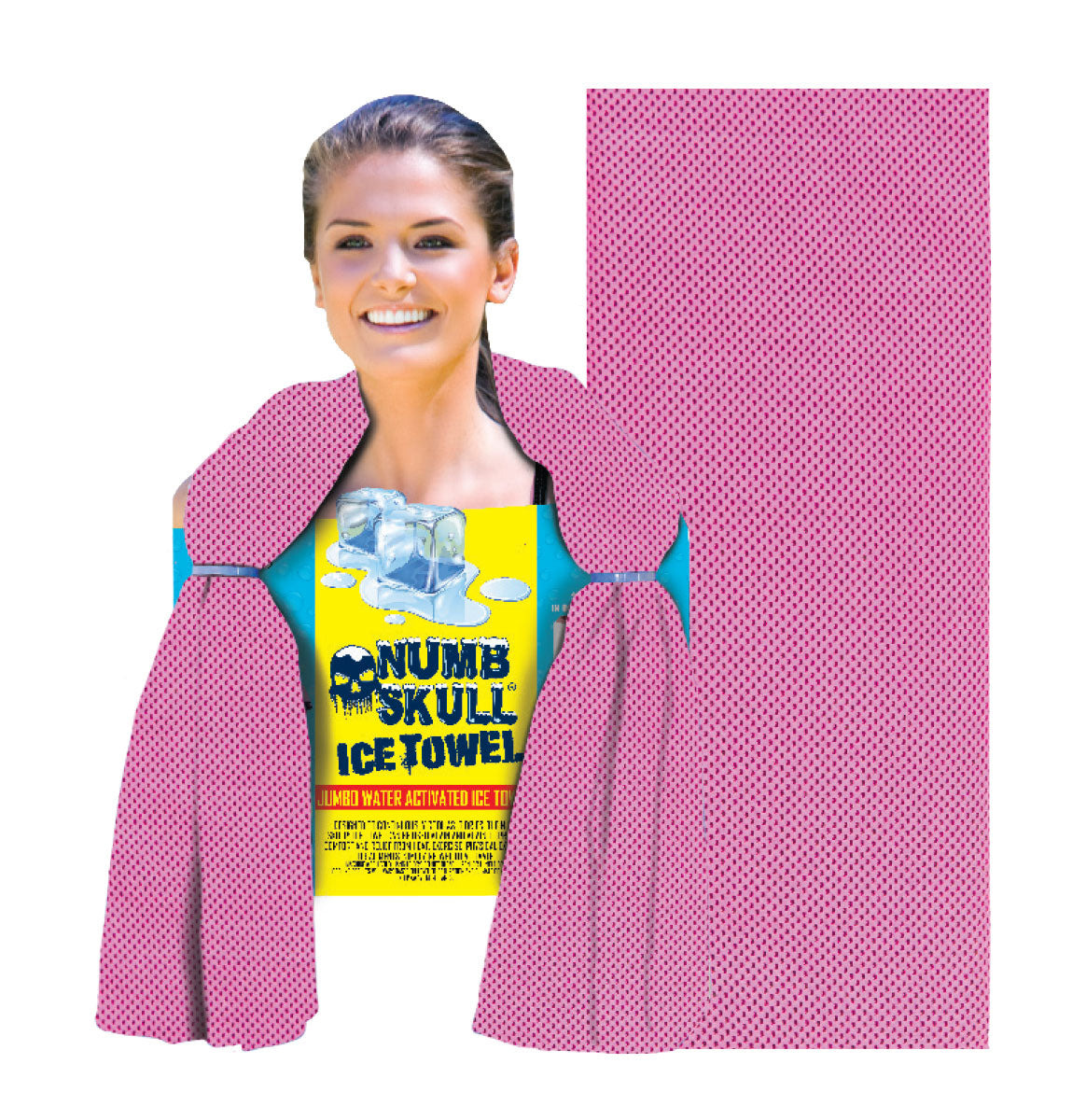 Numb Skull Ice Towel: Pink
