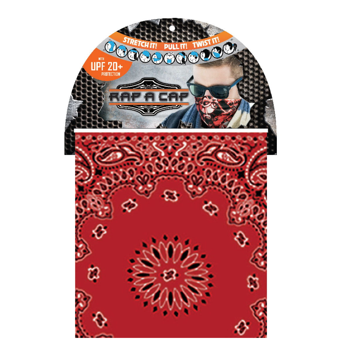 *Rap A Cap: Red Paisley