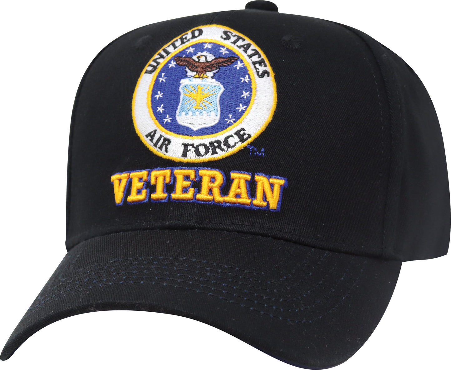 Air Force Veteran Black Royal Cap / Hat Officially Licensed