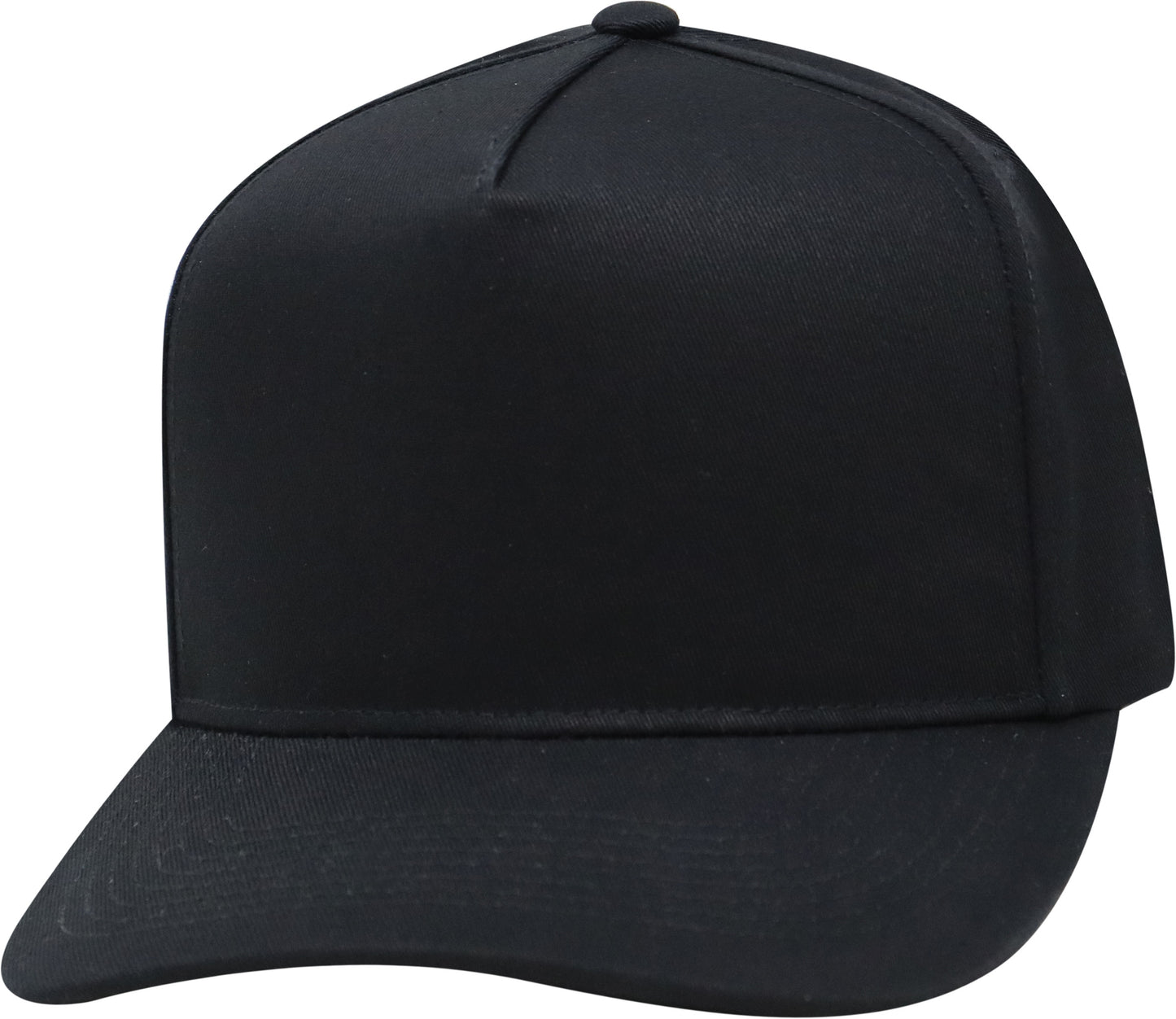 Black Solid Snapback