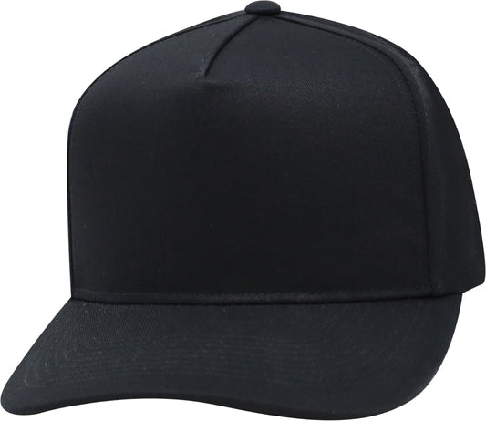 Black Solid Snapback