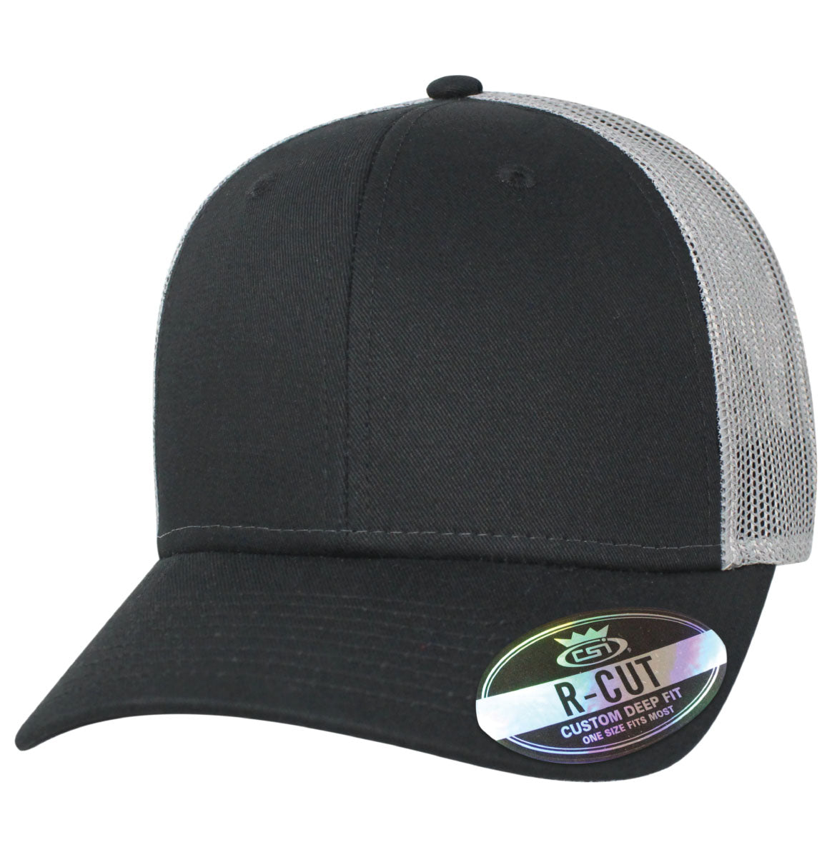 35RCT Reinforced Front Mesh Back Blank Cap - Black / Gray