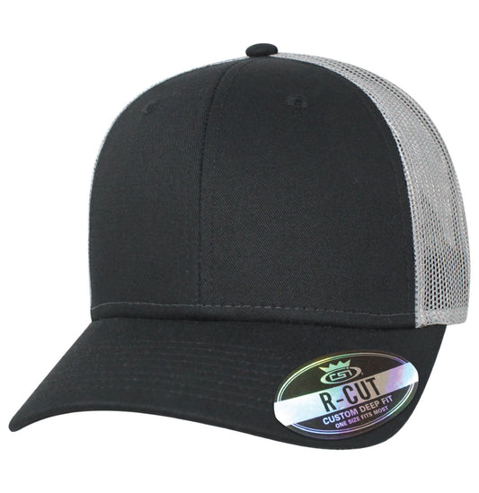 35RCT Reinforced Front Mesh Back Blank Cap - Black / Gray