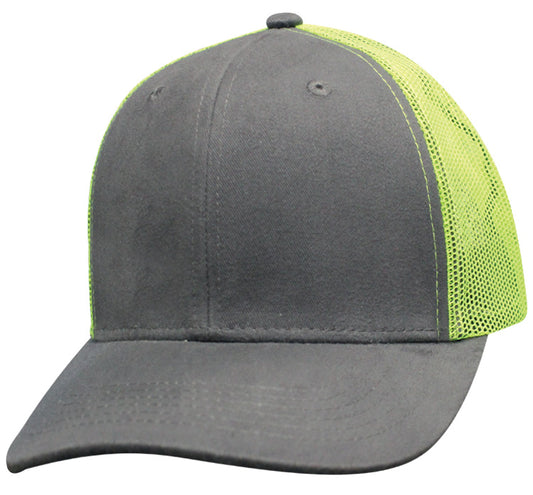 35RCT Reinforced Front Mesh Back Blank Cap - Gray / Green