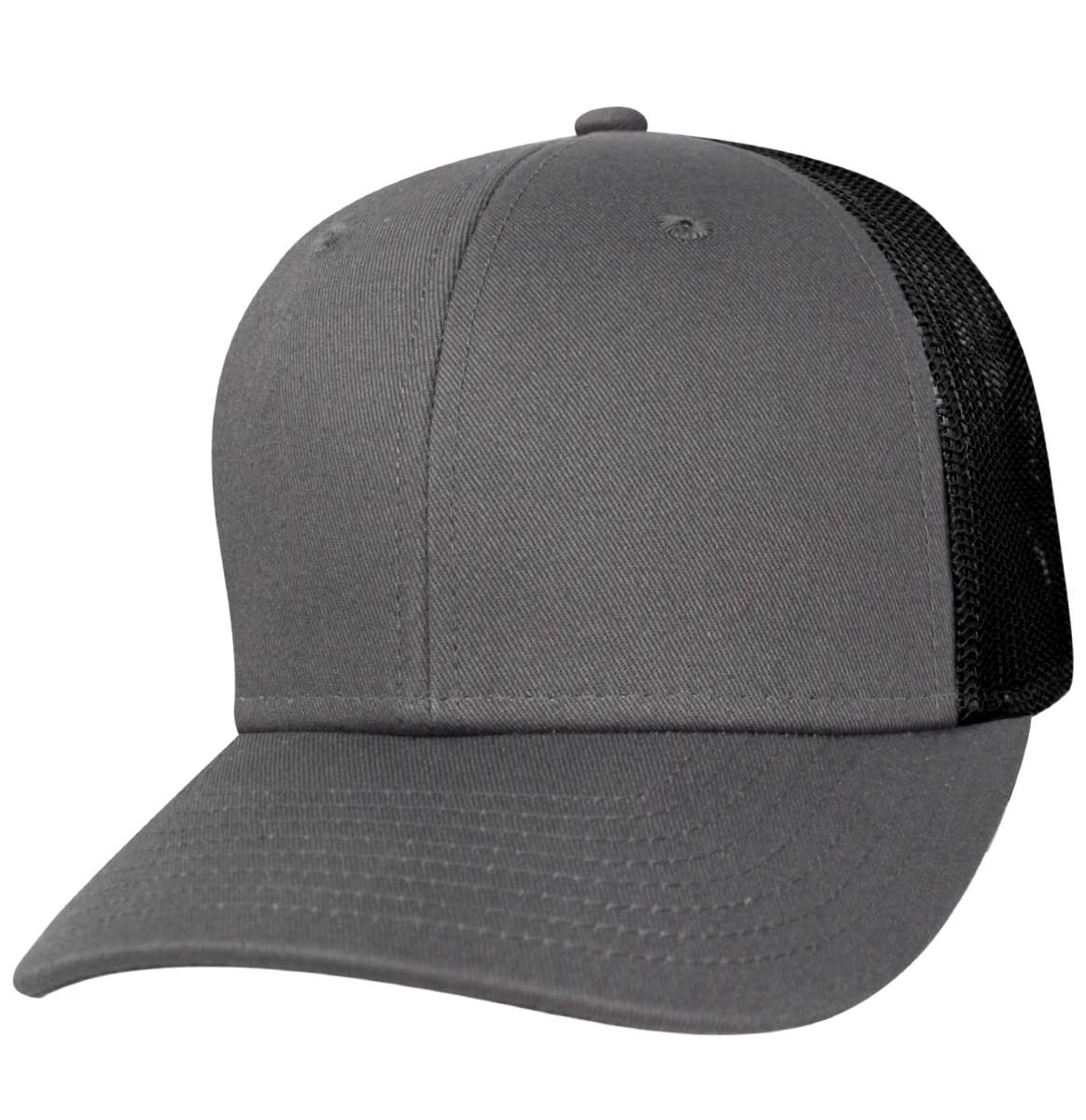 35RCT Reinforced Front Mesh Back Blank Cap - Gray / Black