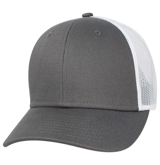 35RCT Reinforced Front Mesh Back Blank Cap - Gray / White