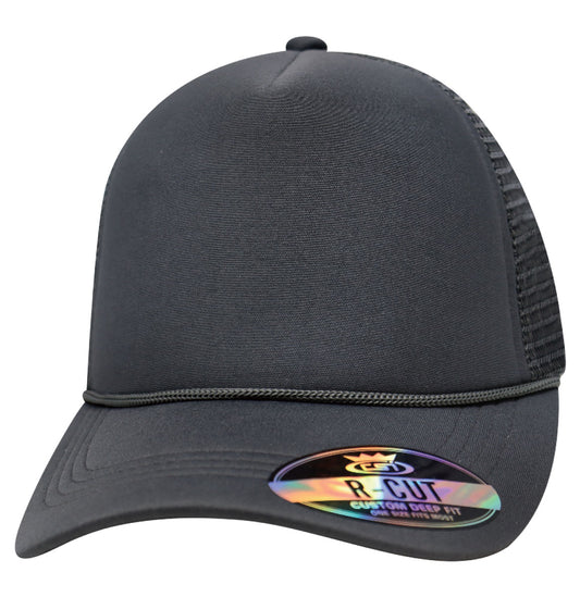 57SSR Polyfoam Front Mesh Back with Rope Blank Cap - Charcoal