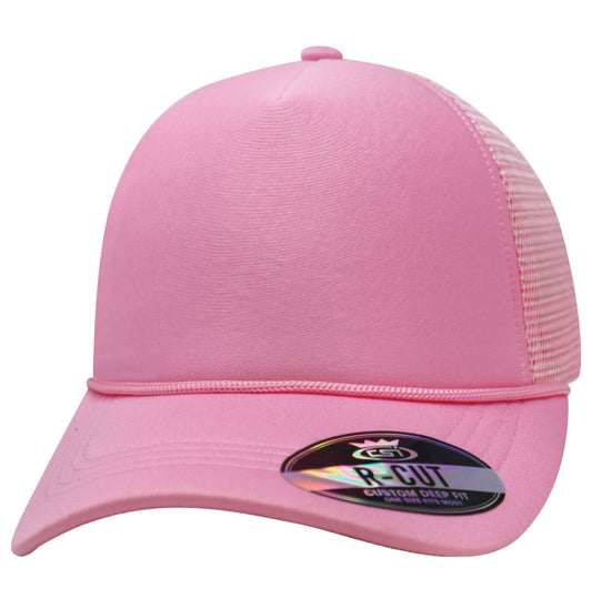 57SSR Polyfoam Front Mesh Back with Rope Blank Cap - Lt Pink