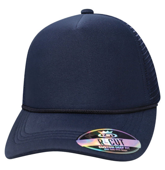 57SSR Polyfoam Front Mesh Back with Rope Blank Cap - Navy