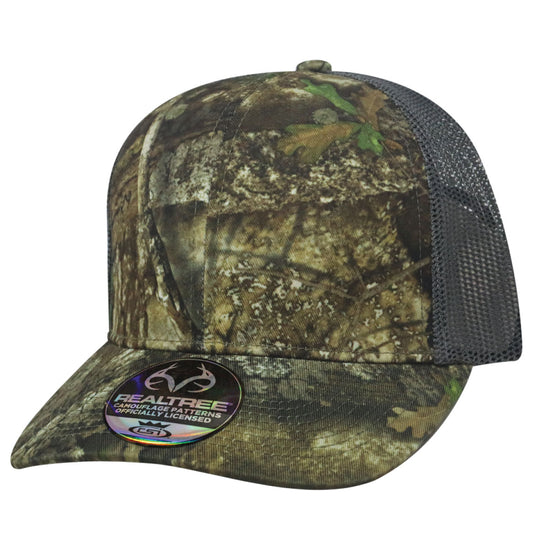 Realtree APX Mesh Blank Cap - Camo / Charcoal