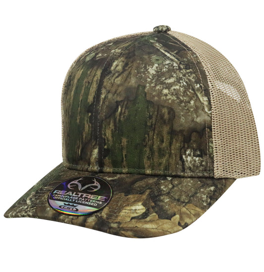 Realtree APX Mesh Blank Cap - Camo / Khaki