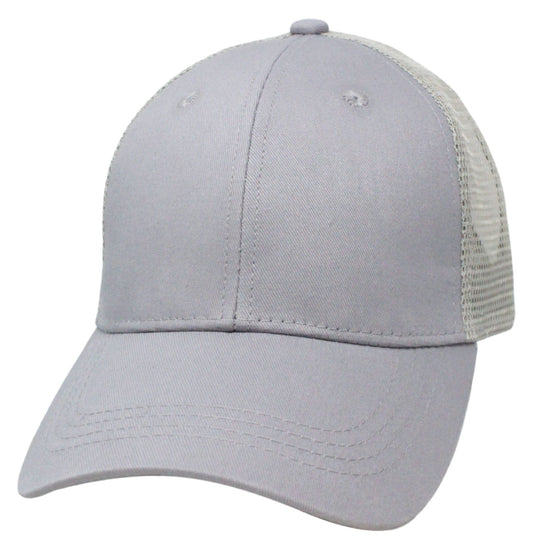 67SNP R-Cut Snapback Blank Cap - Gray