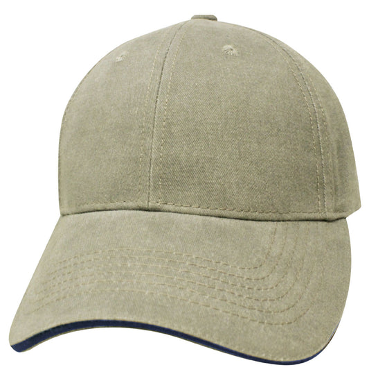 88LAM Chino Sandwich Blank Cap - Navy / Khaki