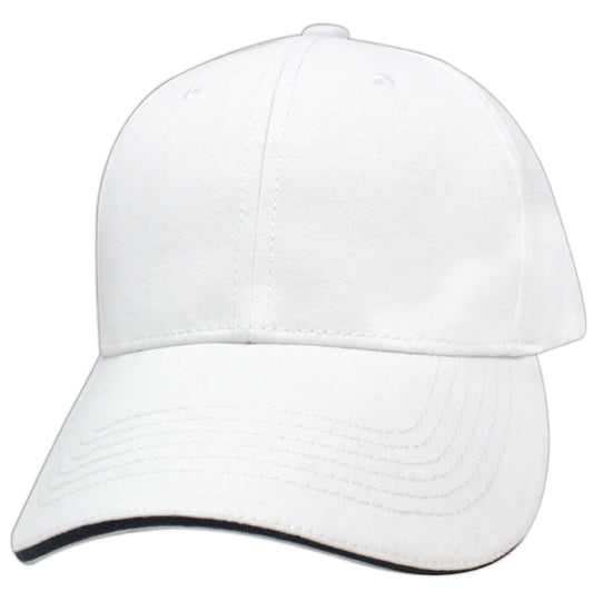 88LAM Chino Sandwich Blank Cap - Navy / White