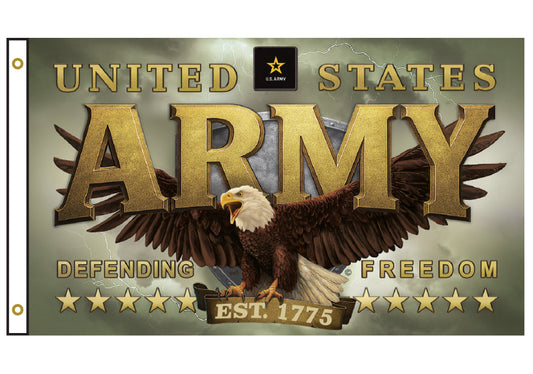 Eagle Emblem Army 3’ X 5’ Flag