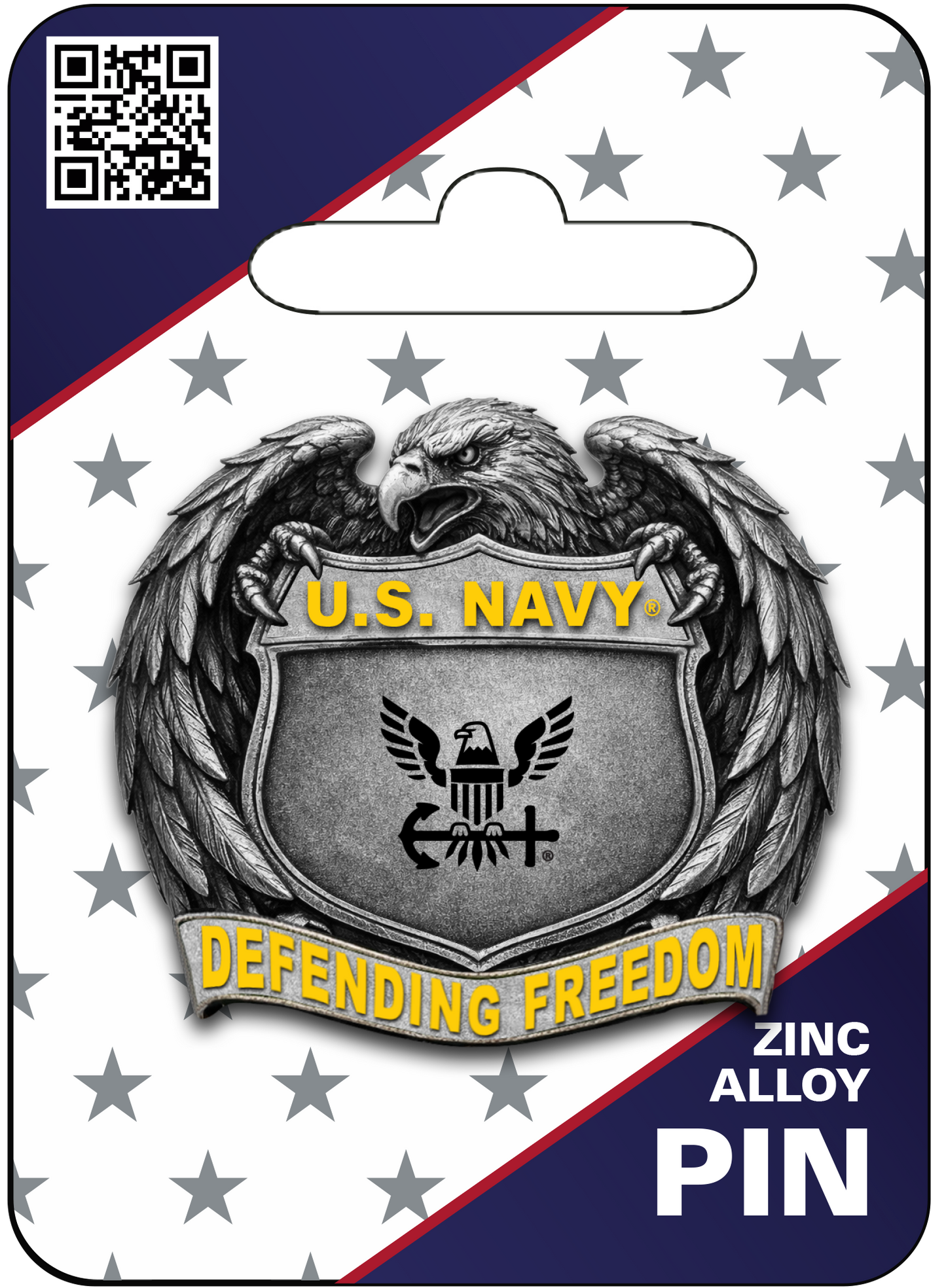 Eagle Embrace - Navy® - Military Pin