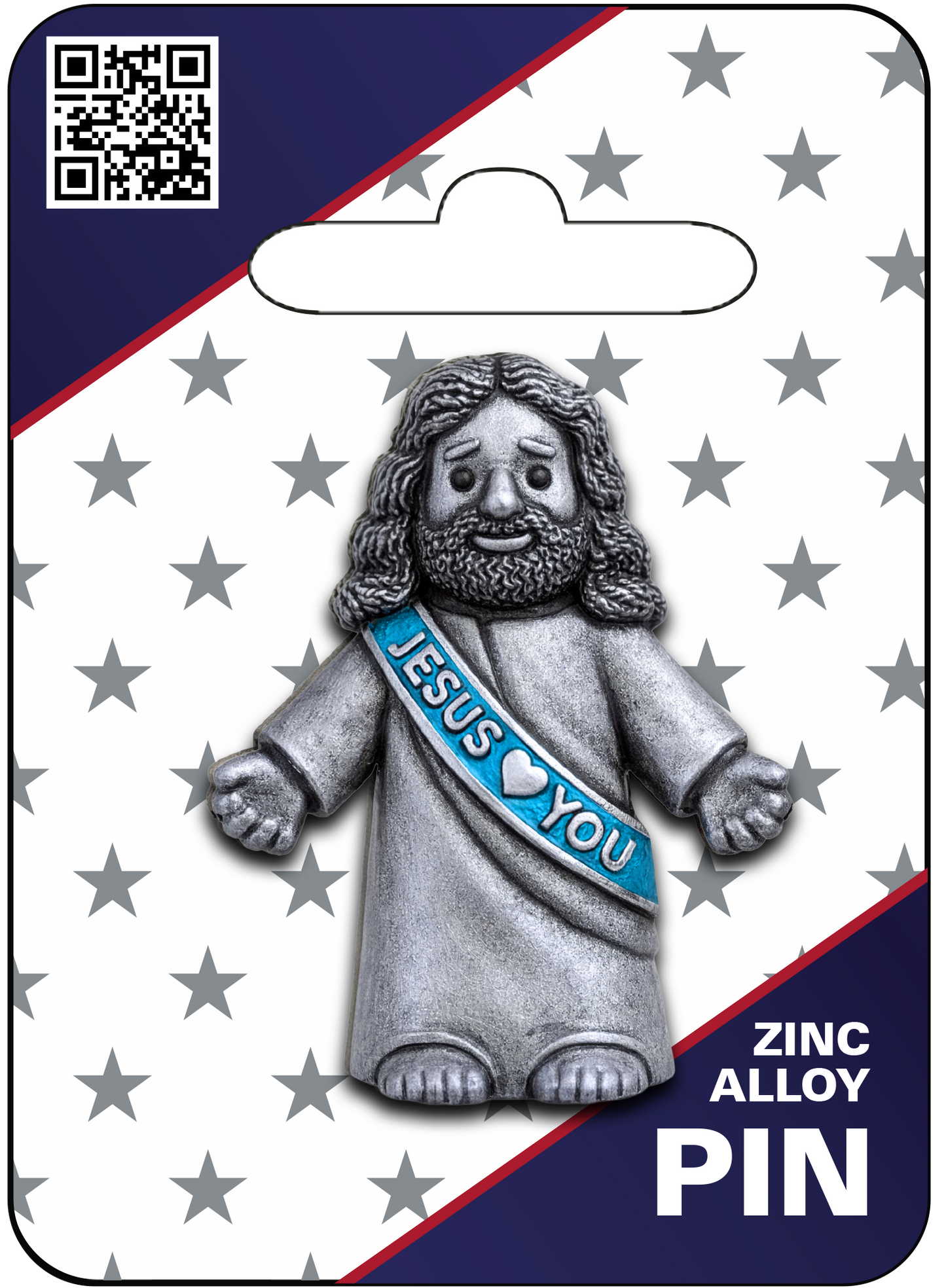 Jesus Loves You - Lt. Blue Pin