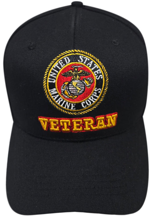 Army Veteran Black Olive Cap / Hat Officially Licensed