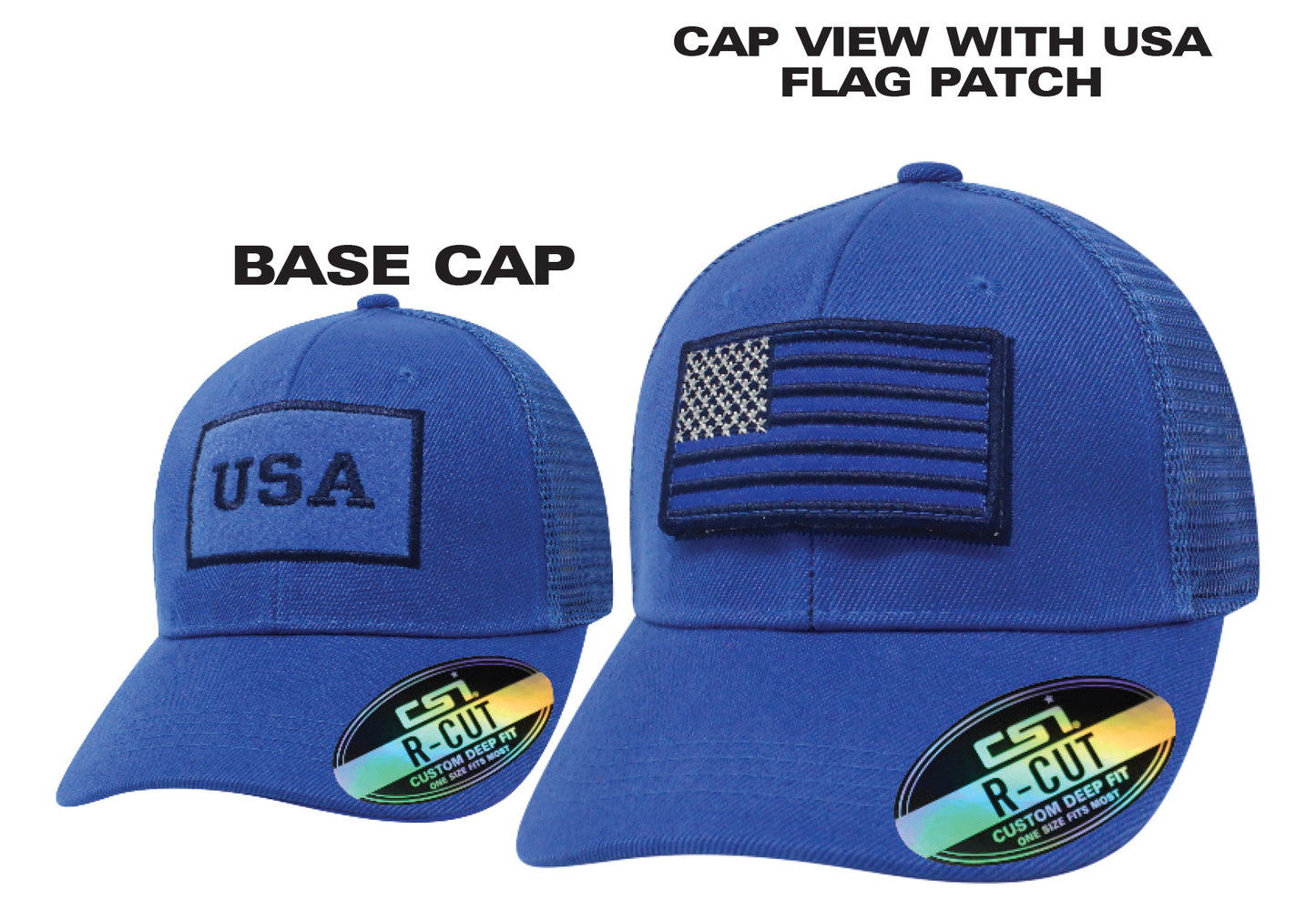 Royal USA Patch Cap