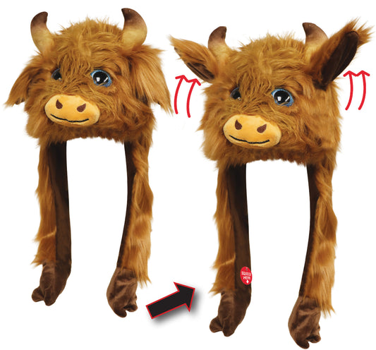 Action Big Eye Critter Caps: Highland Cow