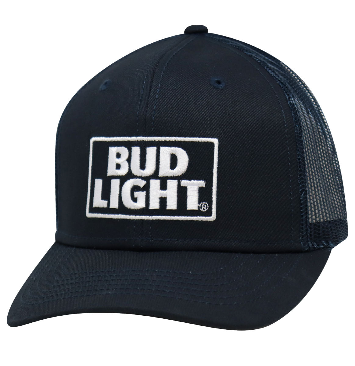 Bud Light Navy Mesh / White Text