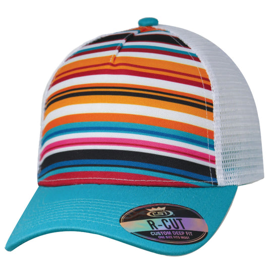 Summer Rays Teal / White Blank Cap