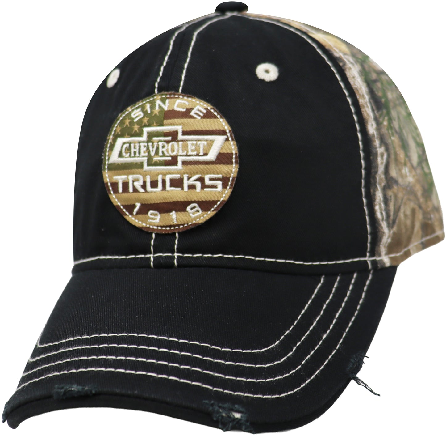 CHEVY CAMO ROUND FLAG CAP