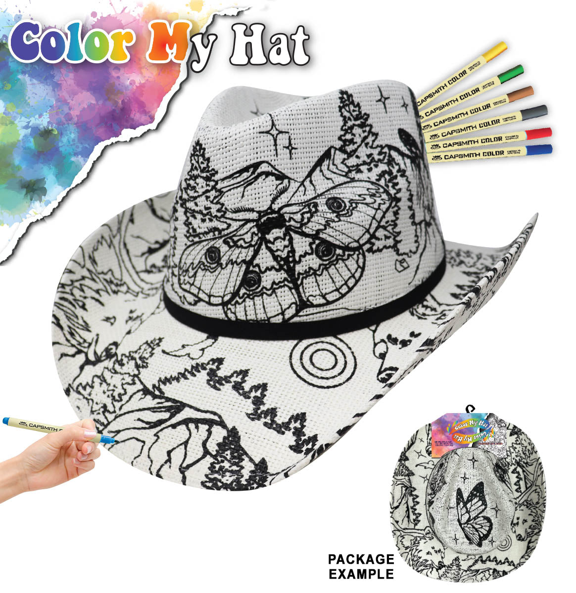 Color My Straw Hat Mountains – Capsmith Inc