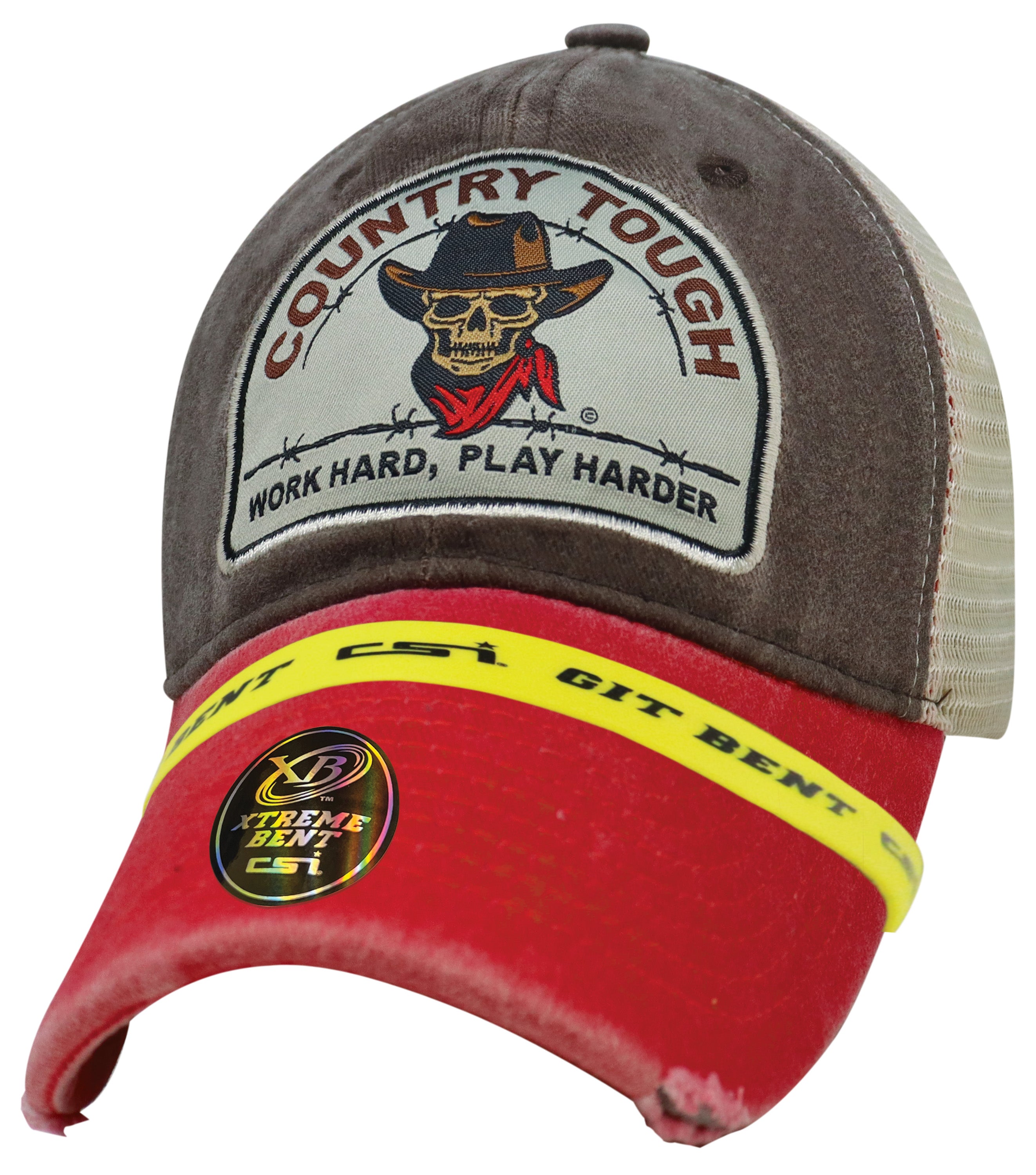 Xtreme Bent Country Tough Skeleton Cowboy Capsmith Inc