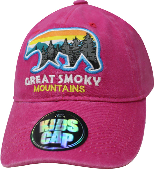 Sunset Icon Magenta Kids Great Smoky Mountains