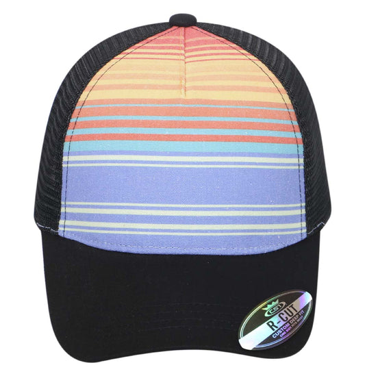Poly Stripe Beach Blank Cap