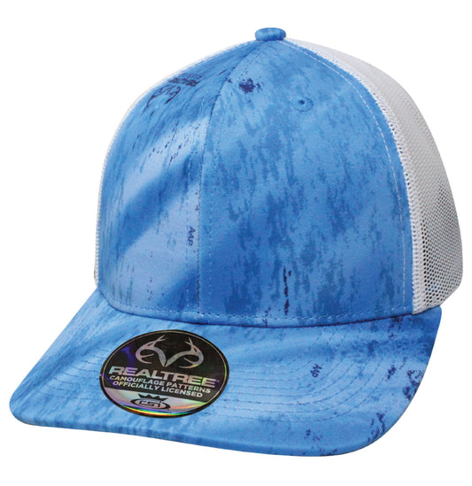 65RTM-BLU Realtree® Fishing Blue White Mesh