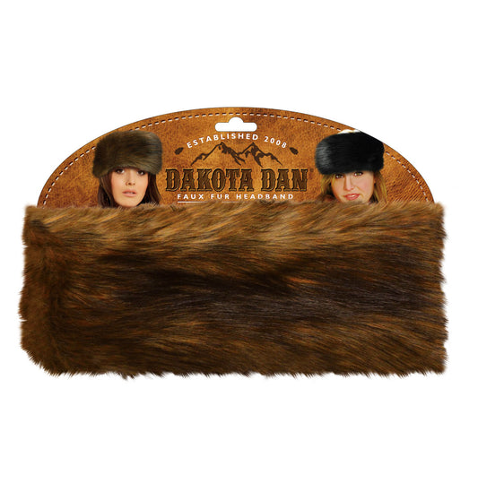 Dakota Dan Fur Headband: Red Fox