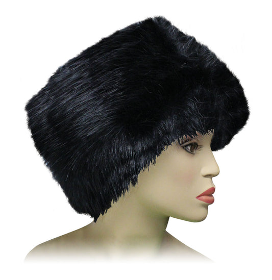 Dakota Dan Fur Hat: Black