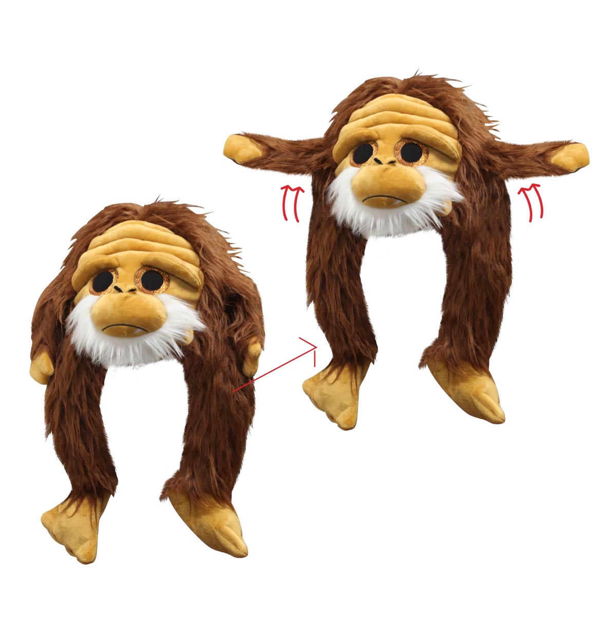 Action Big Eye Critter Caps: Sasquatch