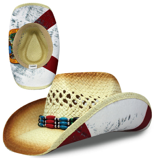 Cowboy Sublimation Straw: Florida Tan