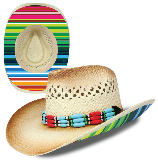 Cowboy Sublimation Straw: Serape