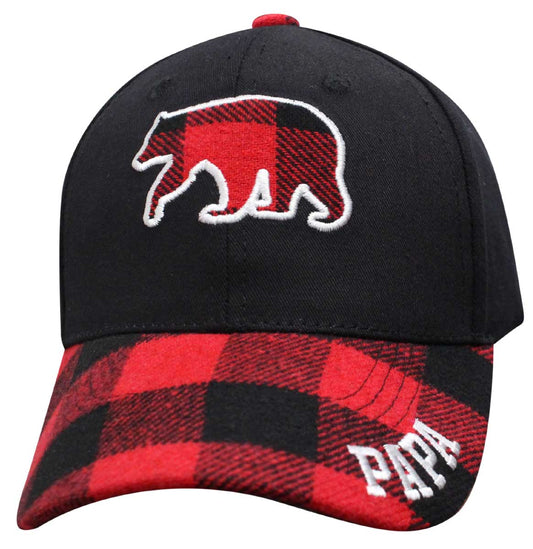 *Bear Family: Papa Bear Buffalo Plaid Blank