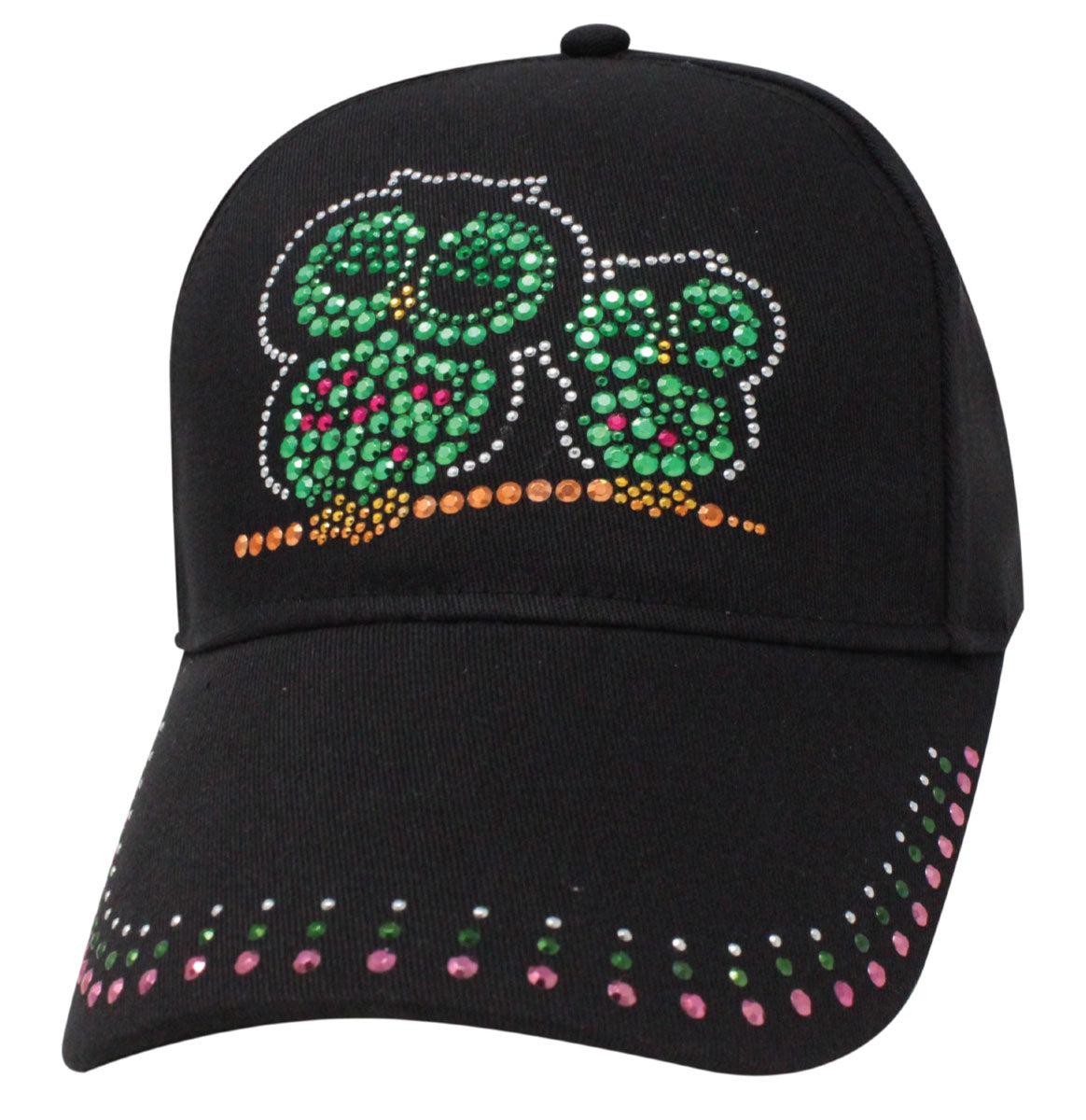 Owls Bling Rhinestone Cap