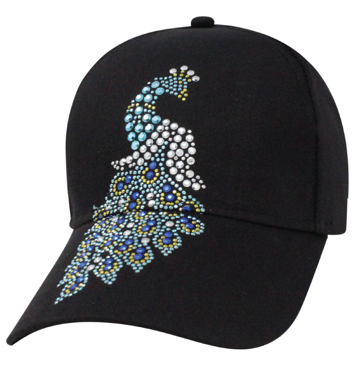 Peacock Bling Rhinestone Cap – Capsmith Inc