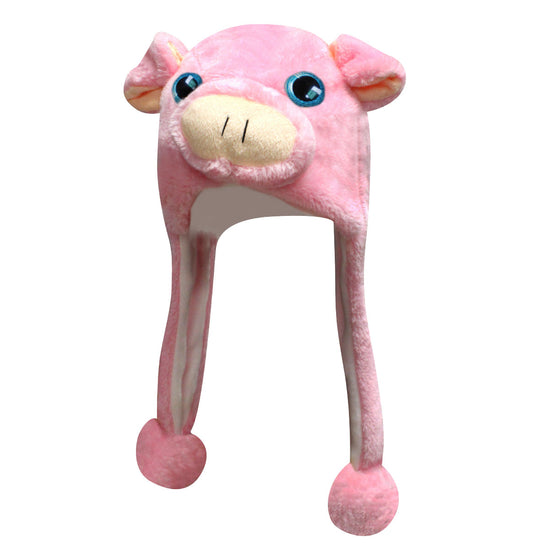 Big Eye Critter Caps: Pink Pig