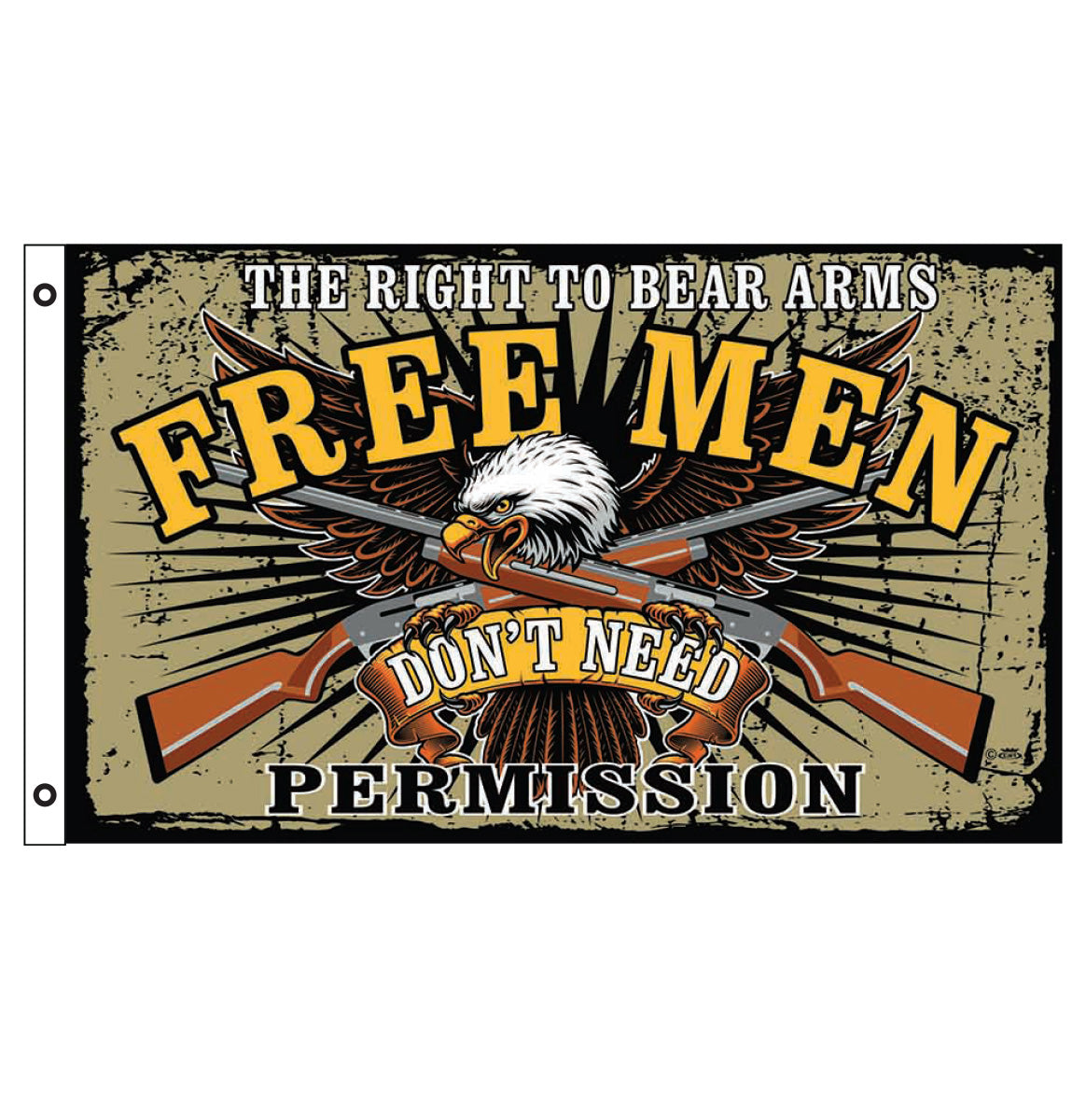 Free Men Right to Arm 3' X 5' Flag